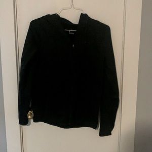 black sip up jacket